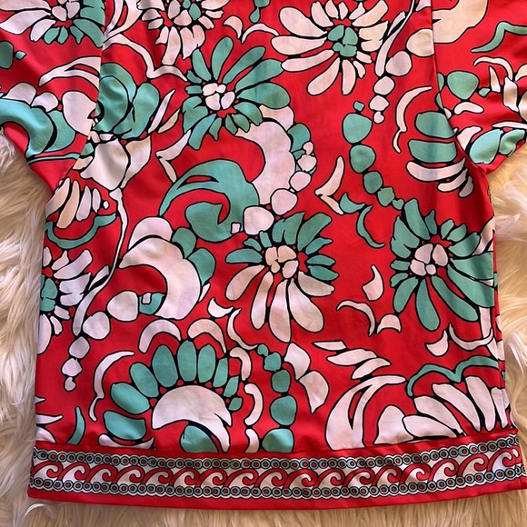 Trina Turk Garden Bloom Swim Cover-Up Tunic Dress - Picture 14 of 15